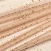 Sávos glitter pöttyös - BEIGE/ORO 40